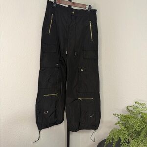 Cynthia Rowley Black Kim Cargo Pants